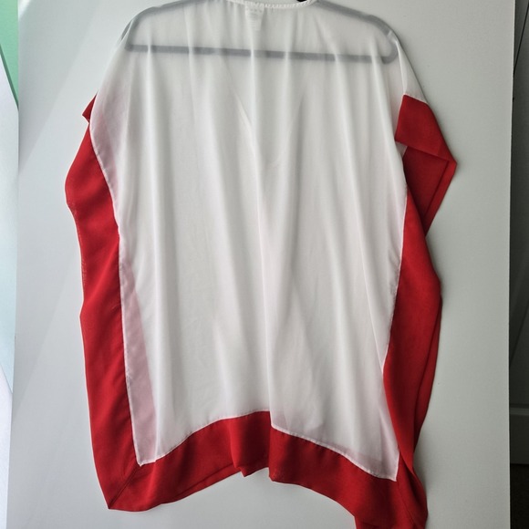 Ningun Pecado Swimwear Kaftan Cover Up White Red Uni - Picture 10 of 11